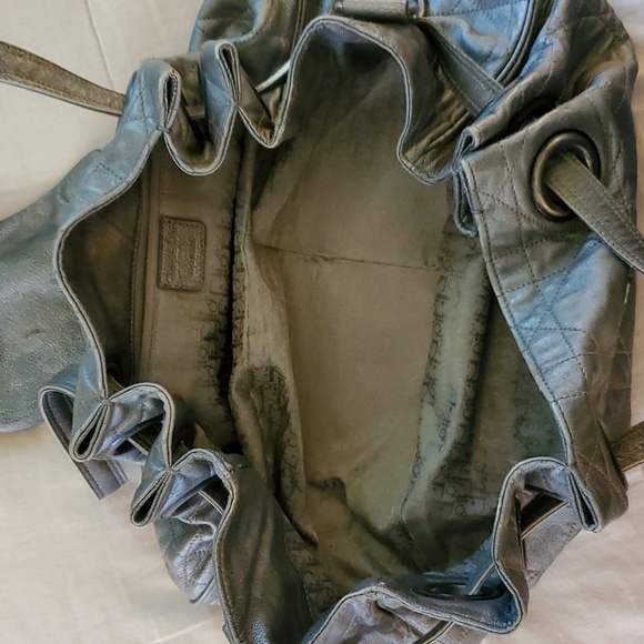 Dior Gray Leather Shoulder Bag - Picture 7 of 8